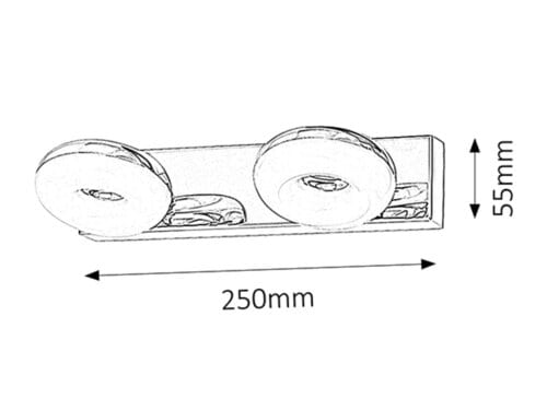 Lampade da parete Beata 5717 Cromo (2)