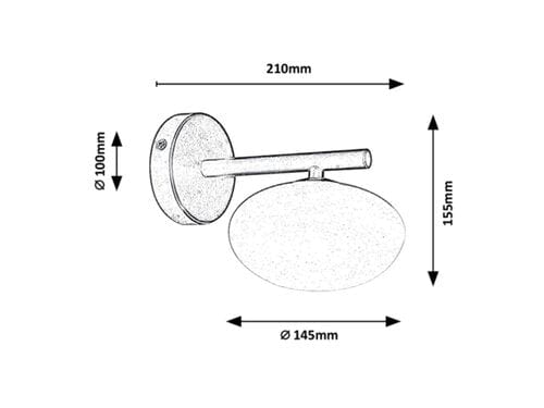 Lampade da parete Calista 3059 Nero (2)