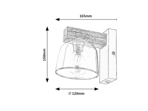 Lampade da parete Cardamom 3081 Fumè (2)
