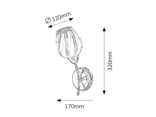 Lampade da parete Danila 2968 Cromo (1)