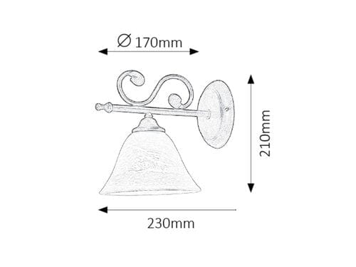 Lampade da parete Dorothea 7771 Nero (1)