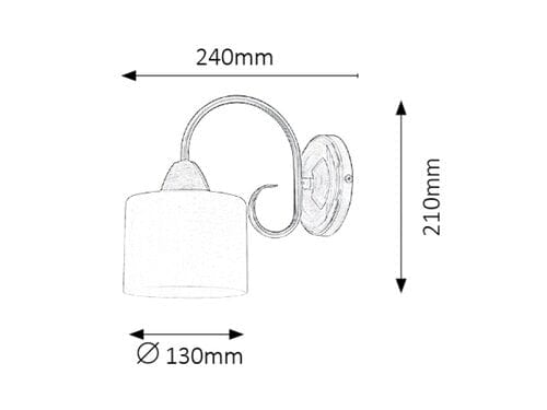 Lampade da parete Edith 7274 Ottone (2)
