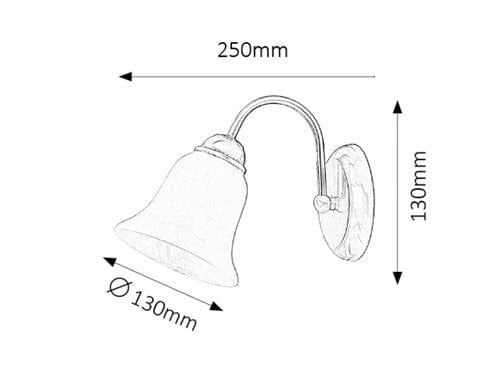 Lampade da parete Francesca 7361 Grigio (1)
