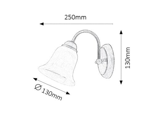 Lampade da parete Francesca 7371 Bronzo (1)