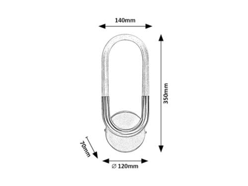 Lampade da parete Irelia 71138 Grigio (5)