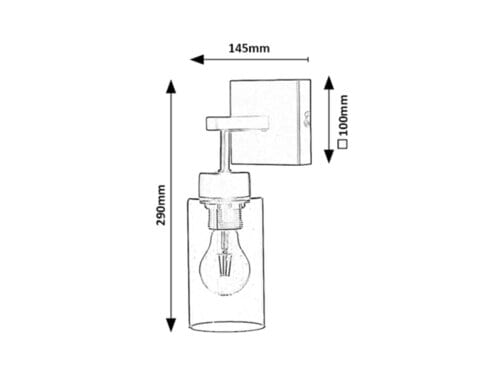 Lampade da parete Prudence 2671 Nero (3)