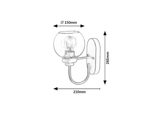 Lampade da parete Tirina 75005 Nero (5)