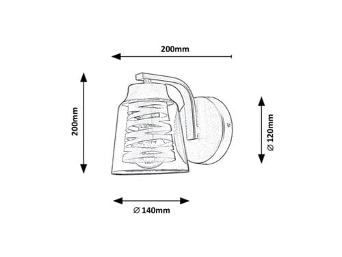 Lampade da parete Zenaida 3542 Nero (2)