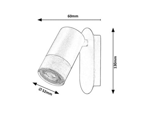 Lampade da parete Zircon 5069 Nero (1)