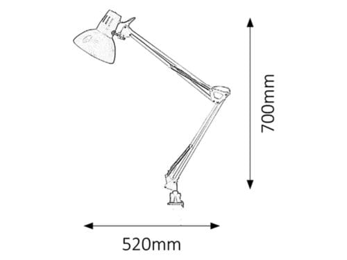 Lampade da ufficio Arno 4216 Argento (1)