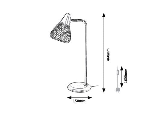 Lampade da ufficio Fanny 3182 Grigio (1)