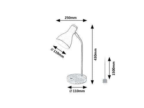 Lampade da ufficio Ferb 74002 Nero (4)