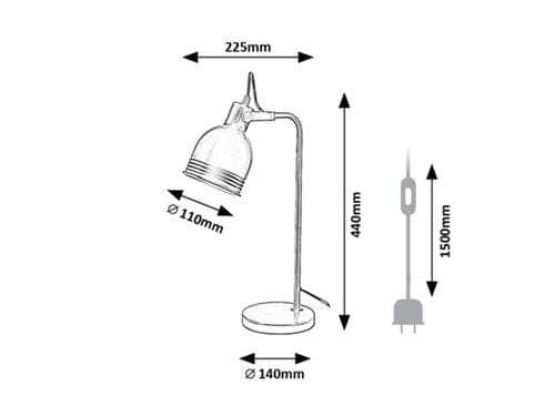Lampade da ufficio Flint 2240 Nero (2)