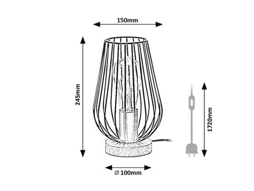 Lampade da ufficio Gremio 6915 Faggio (2)