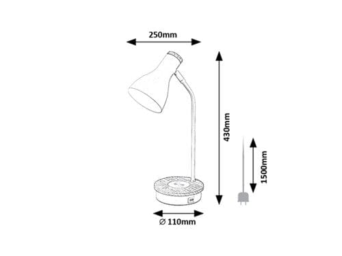 Lampade da ufficio Mosley 74001 Bianco (5)