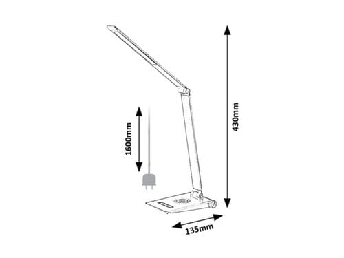 Lampade da ufficio Nilfgard 2029 Argento (8)
