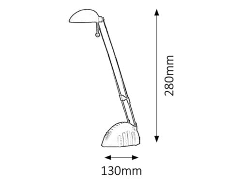Lampade da ufficio Ronald 4335 Argento (1)