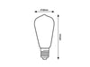 Lampadina Filament LED 79028 Trasparente (1)