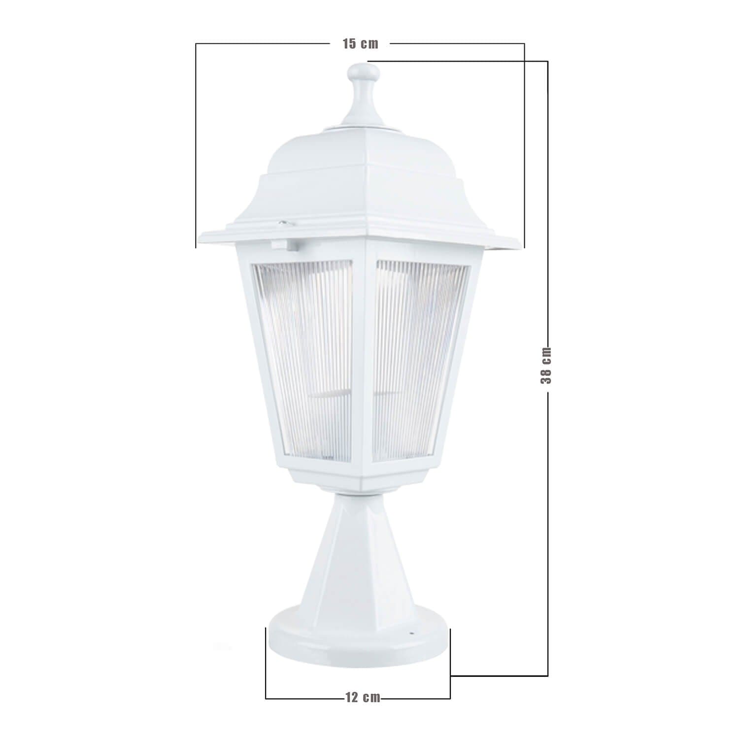 Lampioncino da esterno Kare Bianco (3)