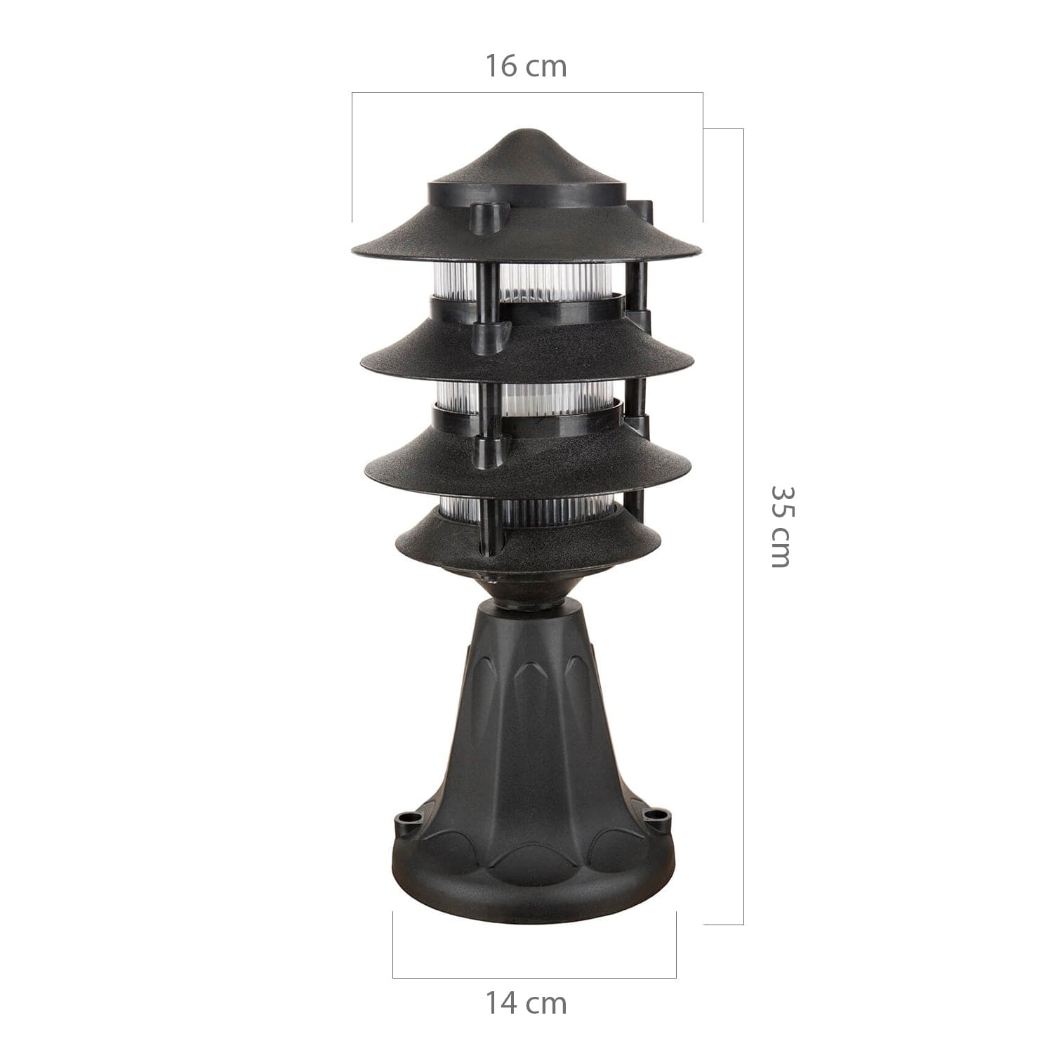 Lampioncino da esterno Mekan Nero (3)