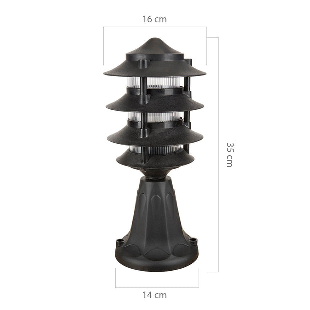 Lampioncino da esterno Mekan Nero (3)