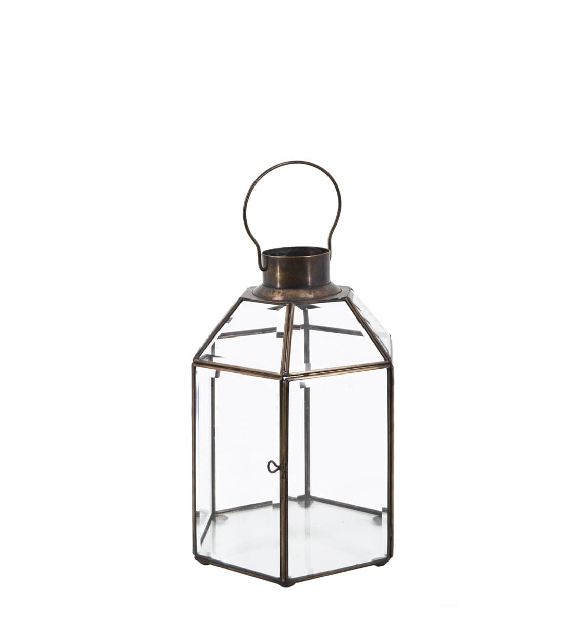 Lanterna decorativa Hexagonal Bezel Grande Trasparente