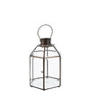 Lanterna decorativa Hexagonal Bezel Grande Trasparente