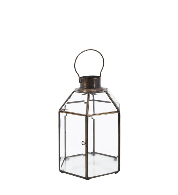 Lanterna decorativa Hexagonal Bezel Grande Trasparente