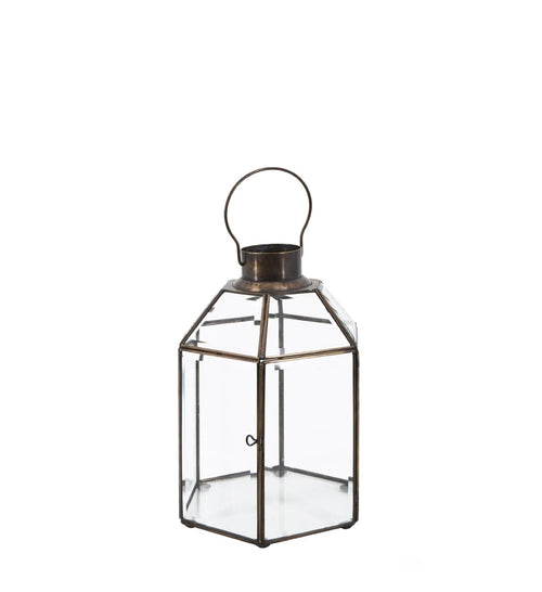 Lanterna decorativa Hexagonal Bezel Piccola Trasparente