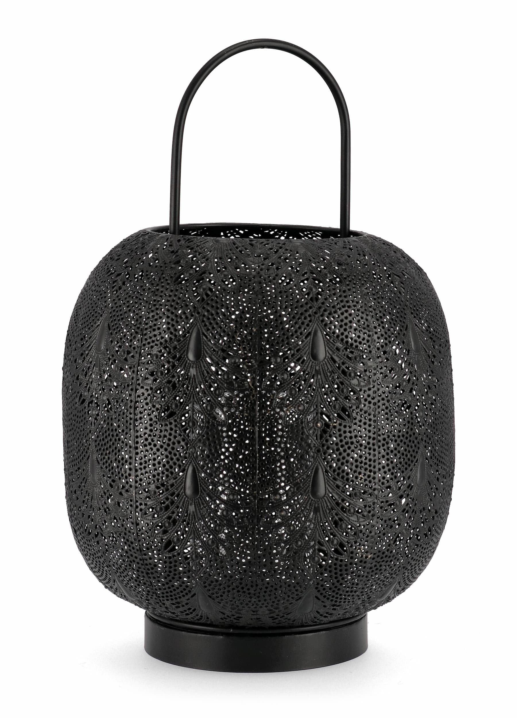 Lanterna decorativa Larjam Round 1H Nero