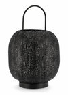 Lanterna decorativa Larjam Round 1H Nero