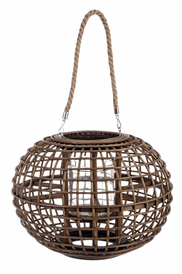 Lanterna decorativa Mombasa Round Marrone