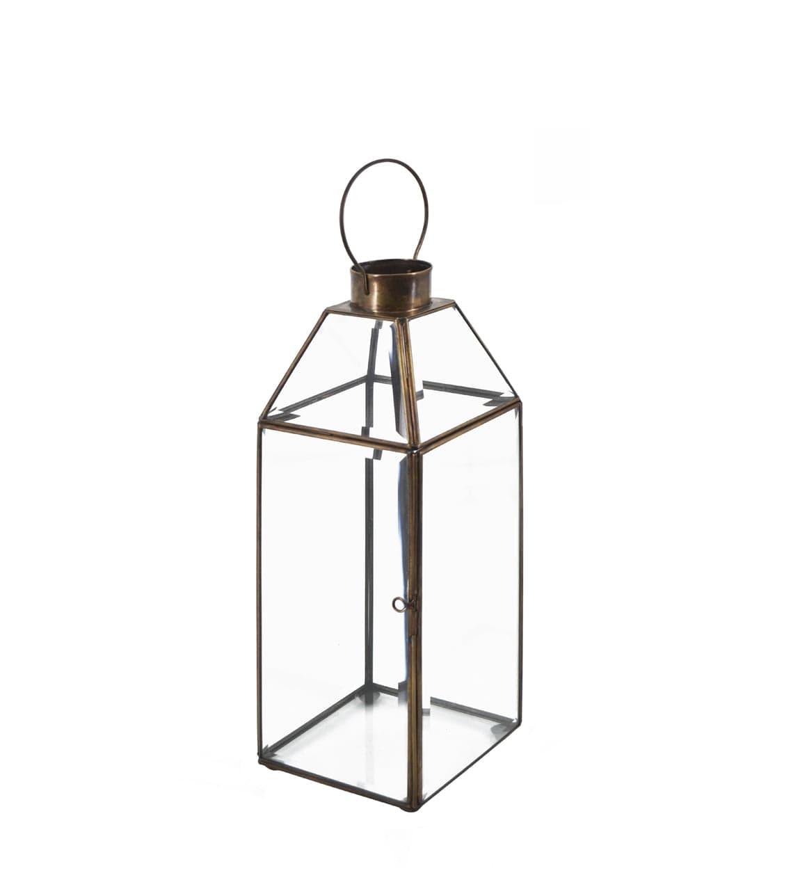Lanterna decorativa Rectangular Bezel Grande Trasparente