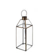 Lanterna decorativa Rectangular Bezel Grande Trasparente