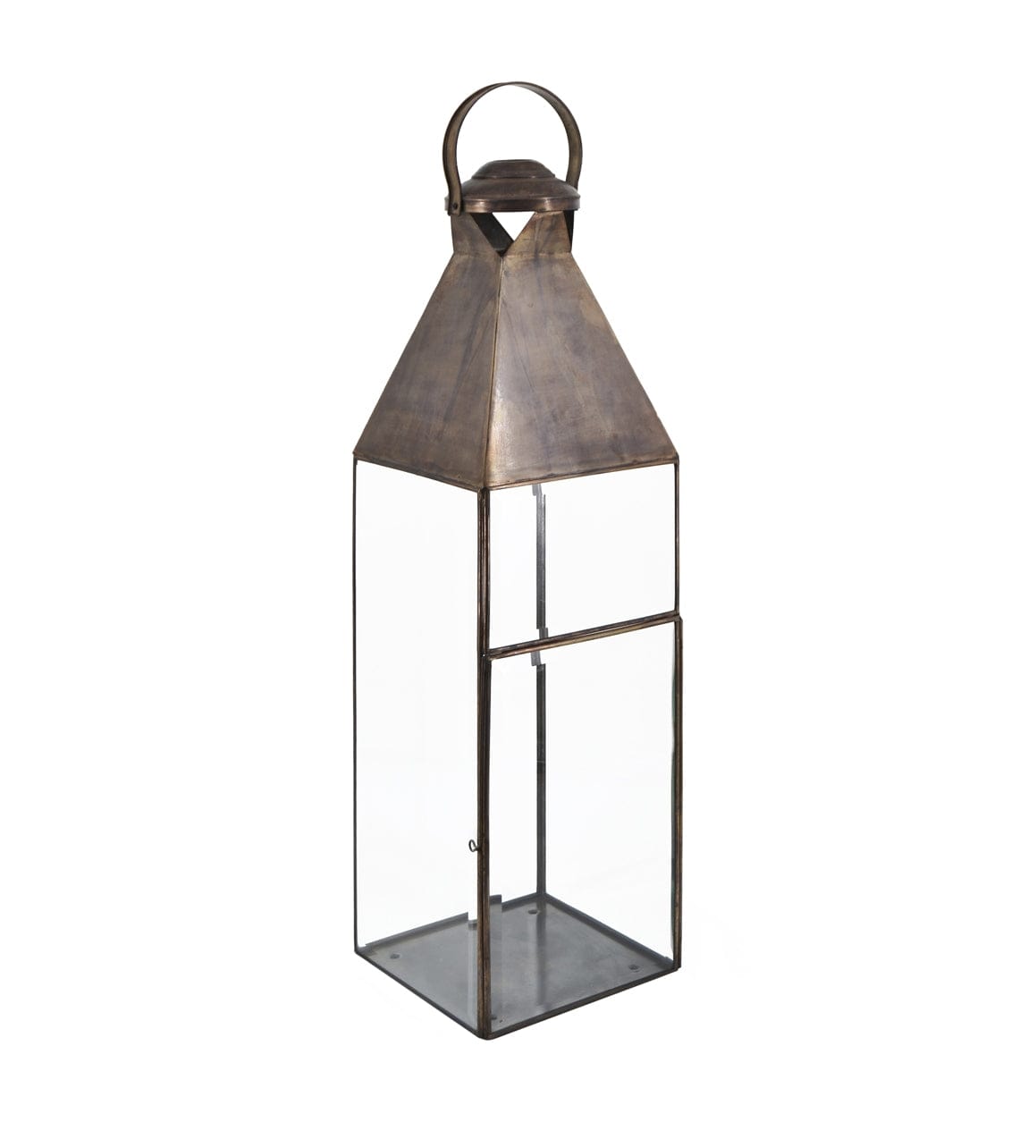 Lanterna decorativa Rectangular Bezel Grande Trasparente