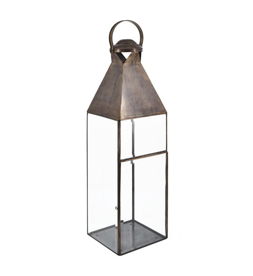 Lanterna decorativa Rectangular Bezel Grande Trasparente