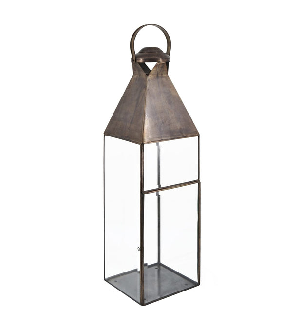 Lanterna decorativa Rectangular Bezel Grande Trasparente