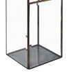 Lanterna decorativa Rectangular Bezel Grande Trasparente (2)