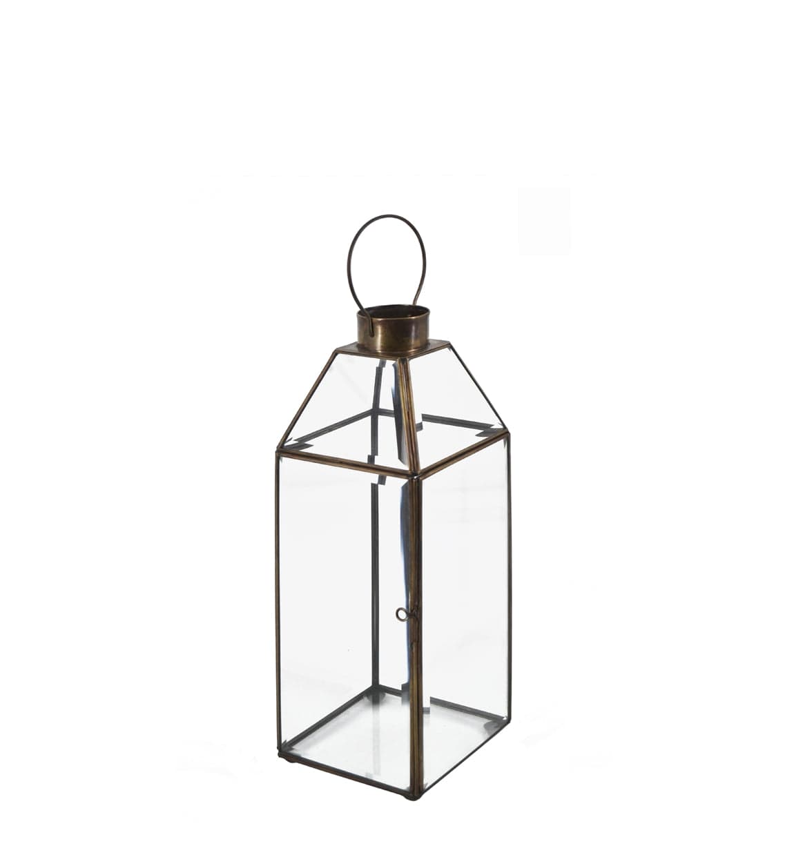 Lanterna decorativa Rectangular Bezel Piccola Trasparente