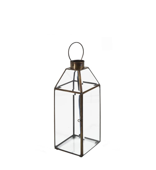 Lanterna decorativa Rectangular Bezel Piccola Trasparente