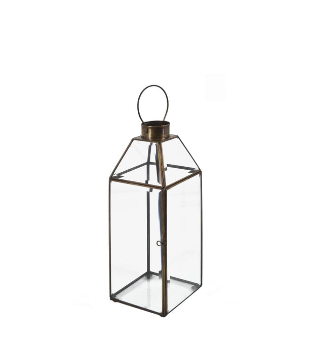 Lanterna decorativa Rectangular Bezel Piccola Trasparente