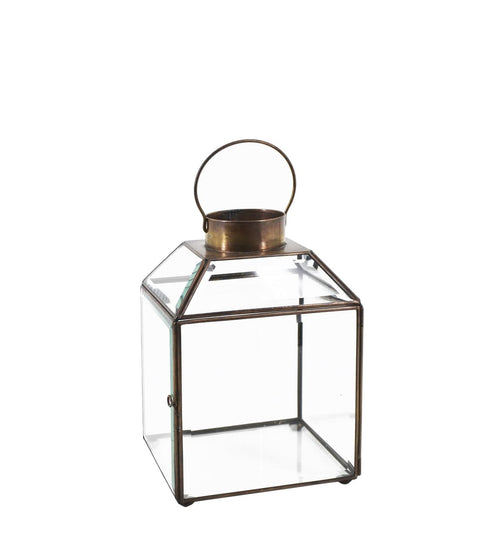 Lanterna decorativa Square Bezel Grande Trasparente