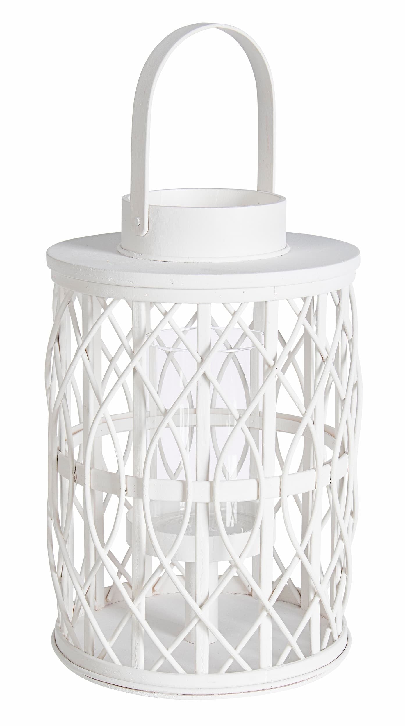 Lanterna decorativa Tanami L Round Bianco