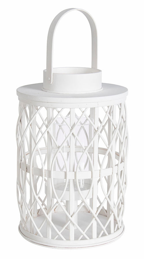 Lanterna decorativa Tanami L Round Bianco