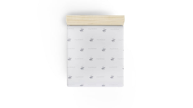 Lenzuolo in Ranforce di cotone Beverly Hills Polo Club BHPC 001 Bianco, 180 x 240 cm