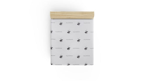 Lenzuolo in Ranforce di cotone Beverly Hills Polo Club BHPC 004 Bianco, 180 x 240 cm