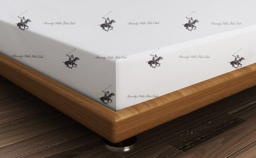 Lenzuolo in Ranforce di cotone Beverly Hills Polo Club BHPC 004 Bianco, 180 x 240 cm (1)