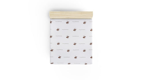 Lenzuolo in Ranforce di cotone Beverly Hills Polo Club BHPC 004 Marrone, 240 x 260 cm