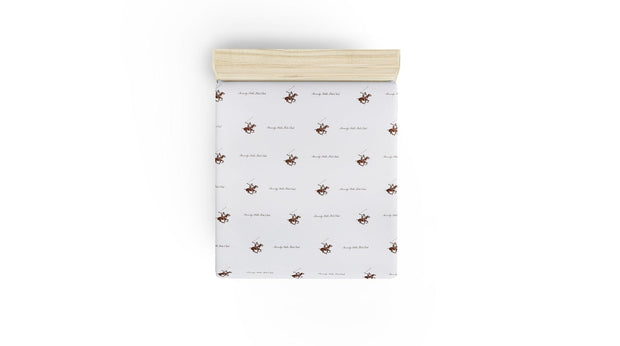 Lenzuolo in Ranforce di cotone Beverly Hills Polo Club BHPC 004 Marrone, 240 x 260 cm