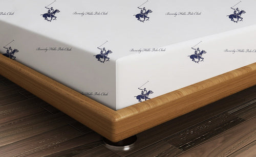 Lenzuolo in Ranforce di cotone Beverly Hills Polo Club BHPC 005 Blu, 180 x 240 cm (1)